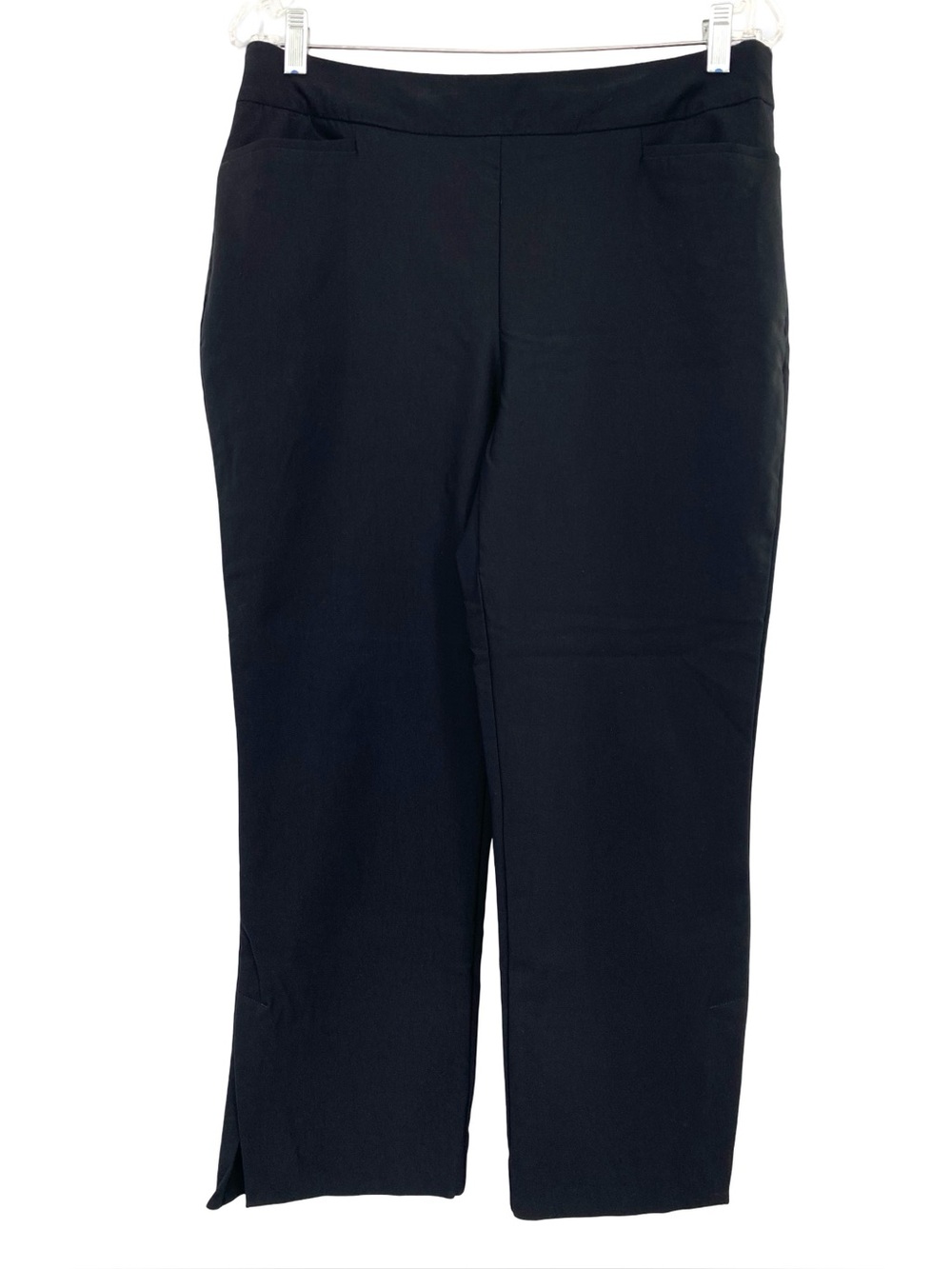 Chico’s Rayon Black Crop Capri Pull On Pants Size 1.5 / US Size 10